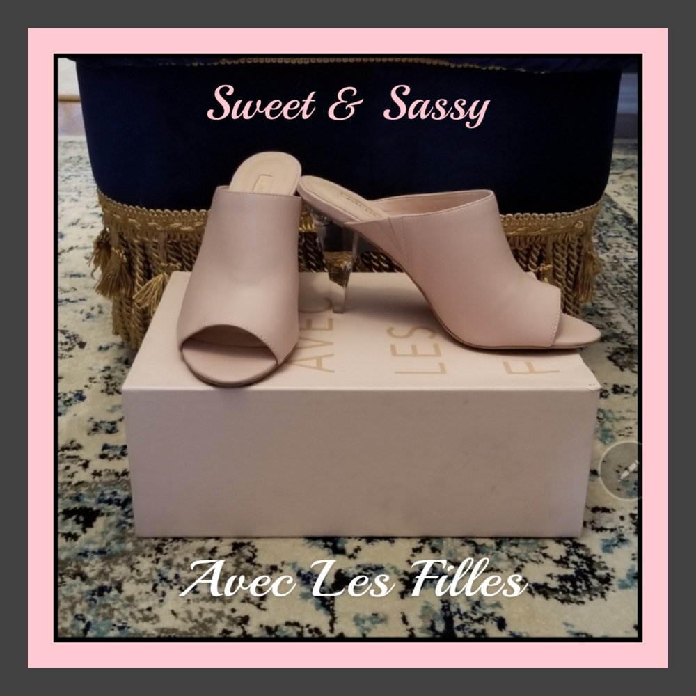 Avec Les Filles Jazz Open Toe Heel -Size 8